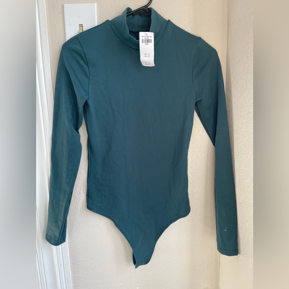 Long sleeve mock neck bodysuit